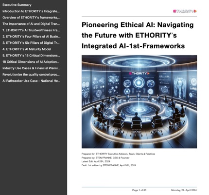 Overview of ETHORITY's Ethical AI Frameworks by Sten Franke